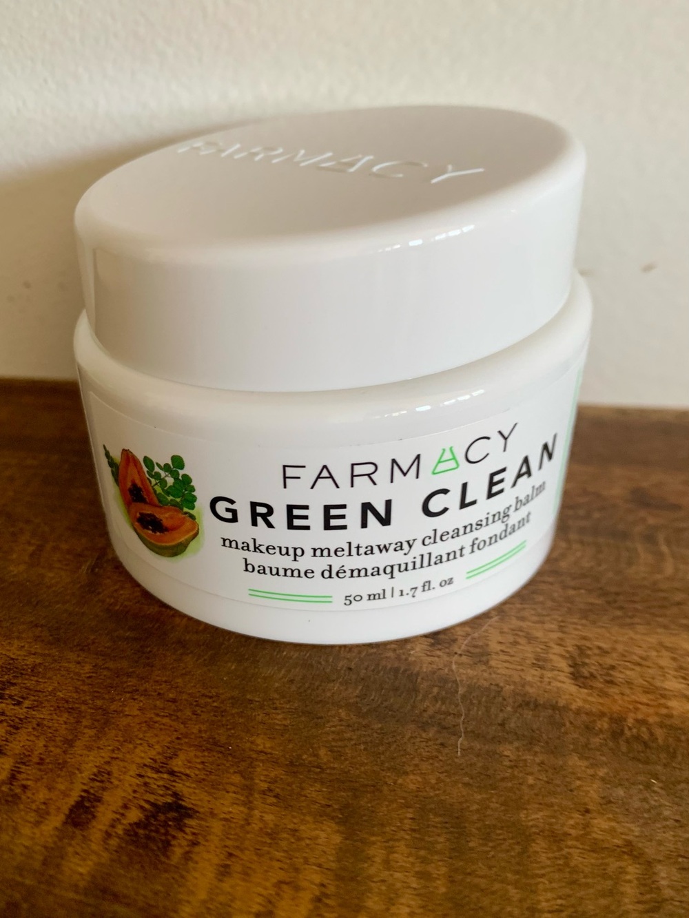 Farmacy Green Clean Cleansing Balm - White Jar with Green Accent